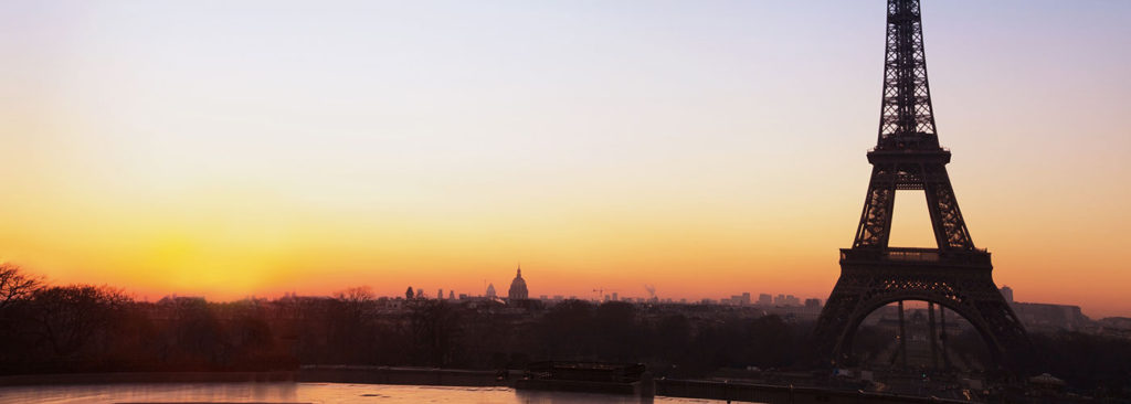 Paris at sunset